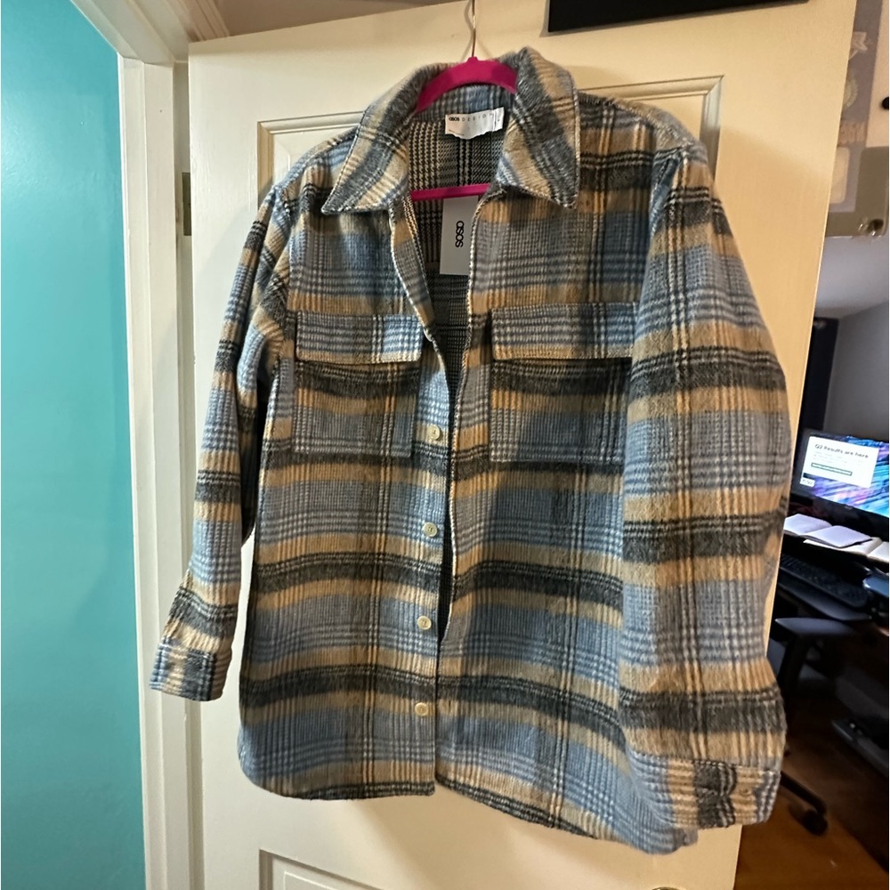 ASOS Oversized flannel jacket